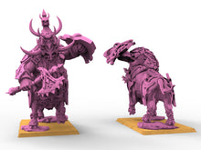 Load image into Gallery viewer, Infernal Dwarves - Taurukh Bulthaurs Emissaries dwarf Immortals Beast axes usable for Oldhammer, battle, king of wars, 9th age
