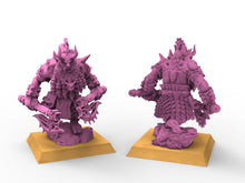 Load image into Gallery viewer, Chaos Dwarves - Berserkers Regiment Chaos infernal dwarf infantry axes usable for Oldhammer, battle, king of wars, 9th age
