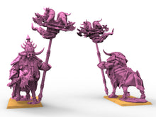 Load image into Gallery viewer, Infernal Dwarves - Taurukh Bulthaurs Emissaries dwarf Immortals Beast axes usable for Oldhammer, battle, king of wars, 9th age
