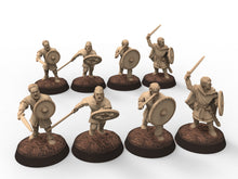 Load image into Gallery viewer, Medieval - Ceorls, 11th century, Swordmen, 28mm Historical Wargame, Saga... Medbury miniatures
