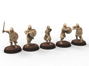 Medieval - Light Archers, 11th century, Medieval soldiers, 28mm Historical Wargame, Saga... Medbury miniatures