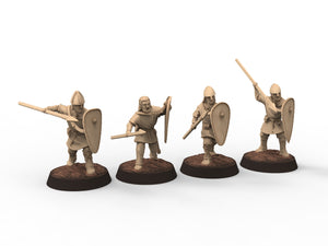 Medieval - Lords Retinue, 11th century, Medieval soldiers, 28mm Historical Wargame, Saga... Medbury miniatures