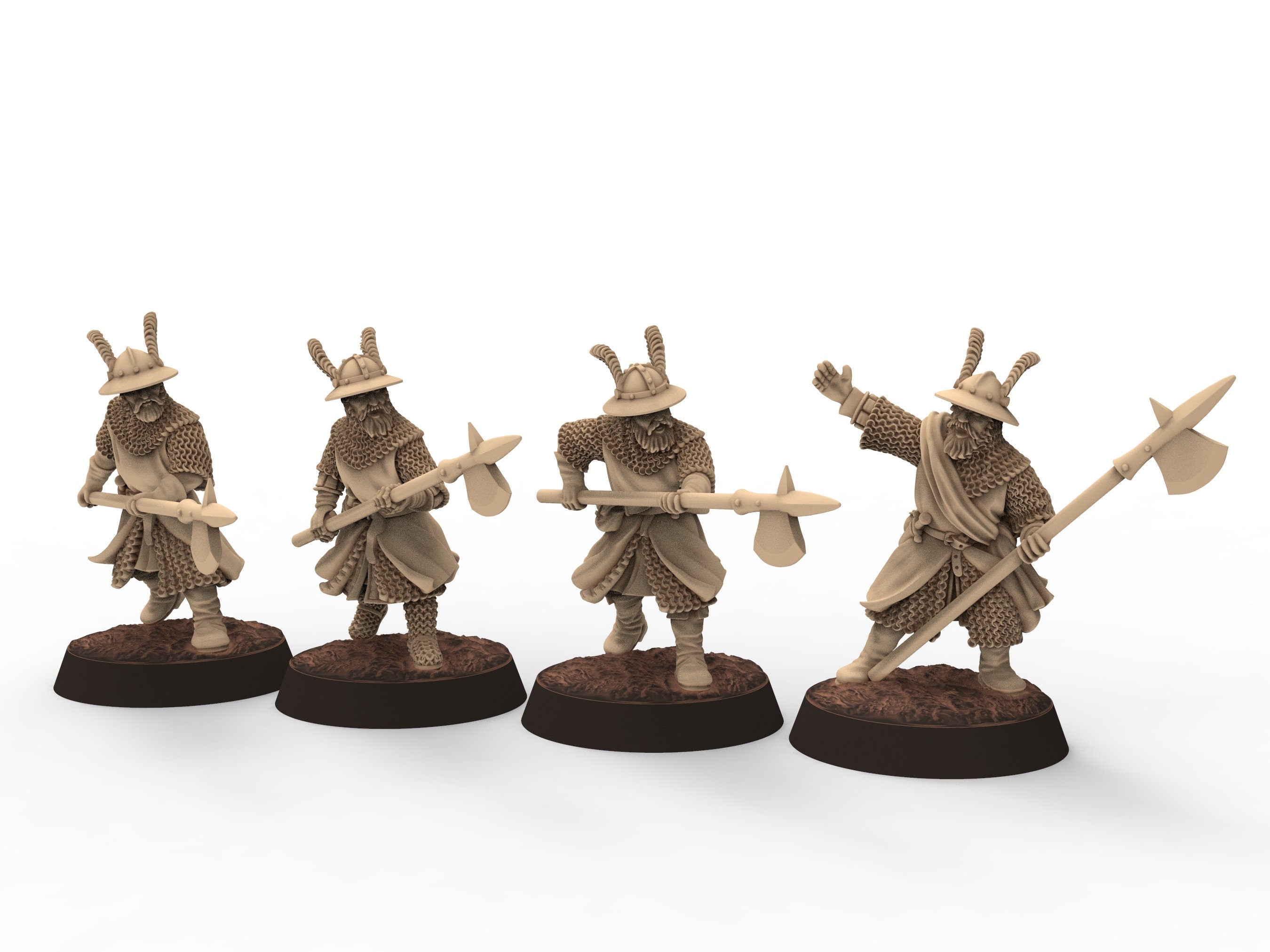 Medieval - Light crossbowmen, 11th century, Medieval soldiers, 28mm Historical Wargame, Saga... Medbury miniatures