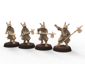 Medieval - Light spearmen, 11th century, Medieval soldiers, 28mm Historical Wargame, Saga... Medbury miniatures