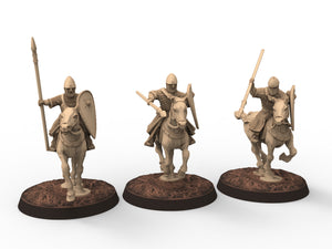 Medieval - Norman knights V2, 11th century, Norman dynasty, Medieval soldiers, 28mm Historical Wargame, Saga... Medbury miniatures