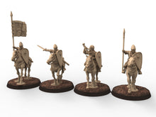 Charger l&#39;image dans la galerie, Medieval - Norman Knights staff, 11th century, Norman dynasty, Medieval soldiers, 28mm Historical Wargame, Saga... Medbury miniatures
