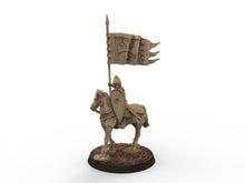 Load image into Gallery viewer, Medieval - Norman Knights staff, 11th century, Norman dynasty, Medieval soldiers, 28mm Historical Wargame, Saga... Medbury miniatures
