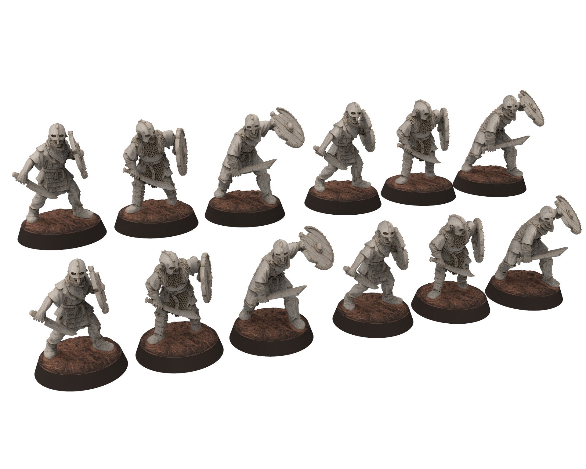 Orc horde - Orcs Army bundle infantry cavalry, Orc warriors warband, Middle rings miniatures for wargame D&D, Lotr... Medbury miniatures