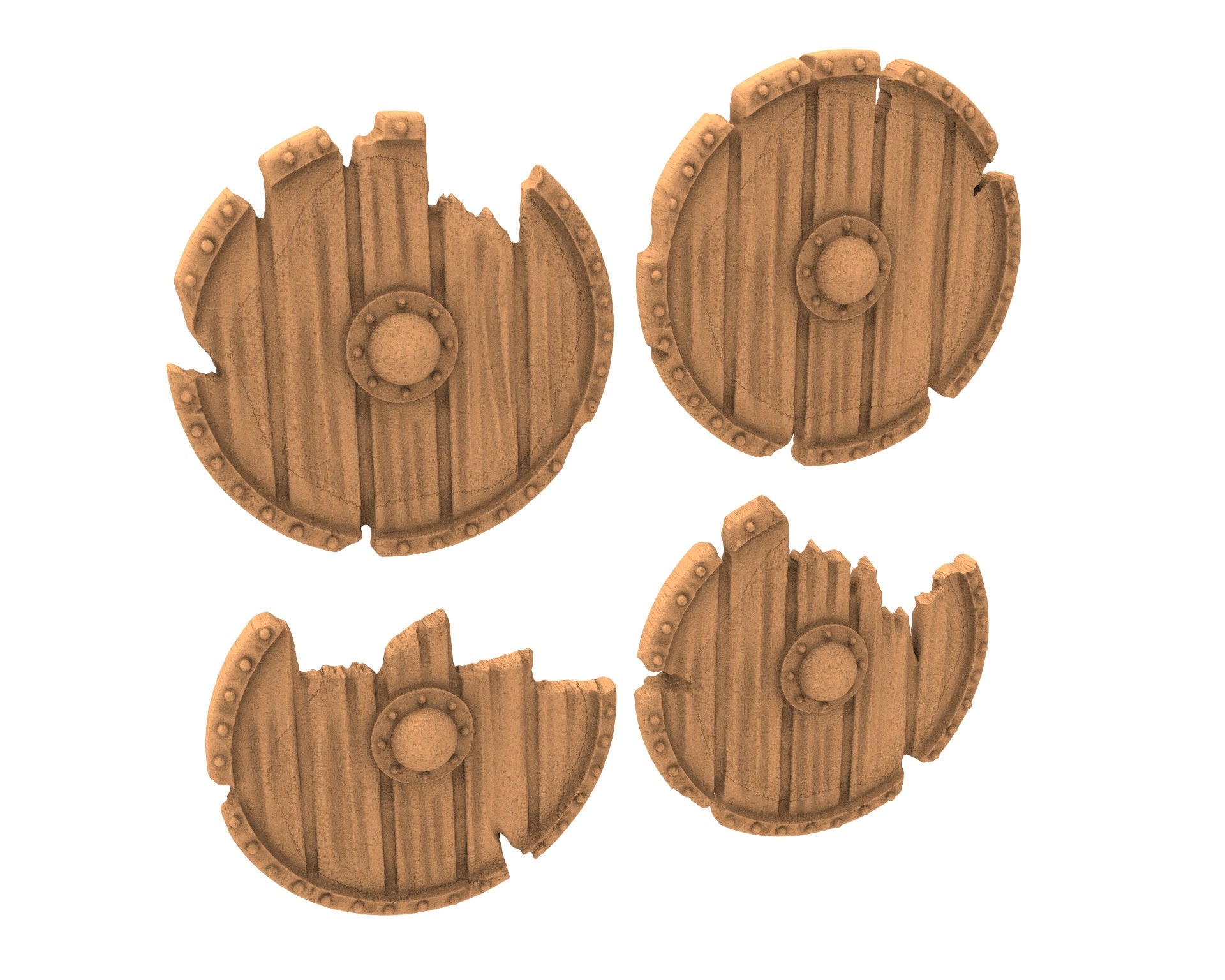 Orc horde - x50 Round Shields, Orc warriors warband, Middle rings miniatures for wargame D&D, Lotr... Medbury miniatures