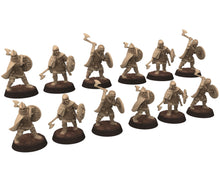 Charger l&#39;image dans la galerie, Vendel Era - Infantry bundle, Germanic Tribe Warband Warriors, 7 century, miniatures 28mm, for wargame Historical... Medbury miniature
