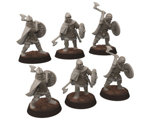 Wildmen - Wildmen heavy Axemen with larges Axes, Dun warriors warband, Middle rings miniatures for wargame D&D, Lotr... Medbury miniatures