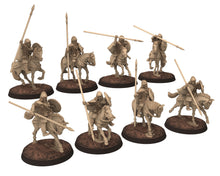 Charger l&#39;image dans la galerie, Vendel Era - Heavy Axemen Warriors Cavalry, Germanic Tribe Warband, 7 century, miniatures 28mm for wargame Historical... Medbury miniature
