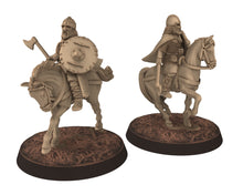 Charger l&#39;image dans la galerie, Vendel Era - Light Spearmen Warriors Cavalry, Germanic Tribe Warband, 7 century, miniatures 28mm for wargame Historical... Medbury miniature
