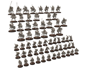 Wildmen - Wildmen Heavy Lancer Cavalry, Dun warriors warband, Middle rings miniatures for wargame D&D, Lotr... Medbury miniatures