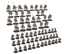 Charger l&#39;image dans la galerie, Wildmen - Wildmen light Lancer Cavalry, Dun warriors warband, Middle rings miniatures for wargame D&amp;D, Lotr... Medbury miniatures
