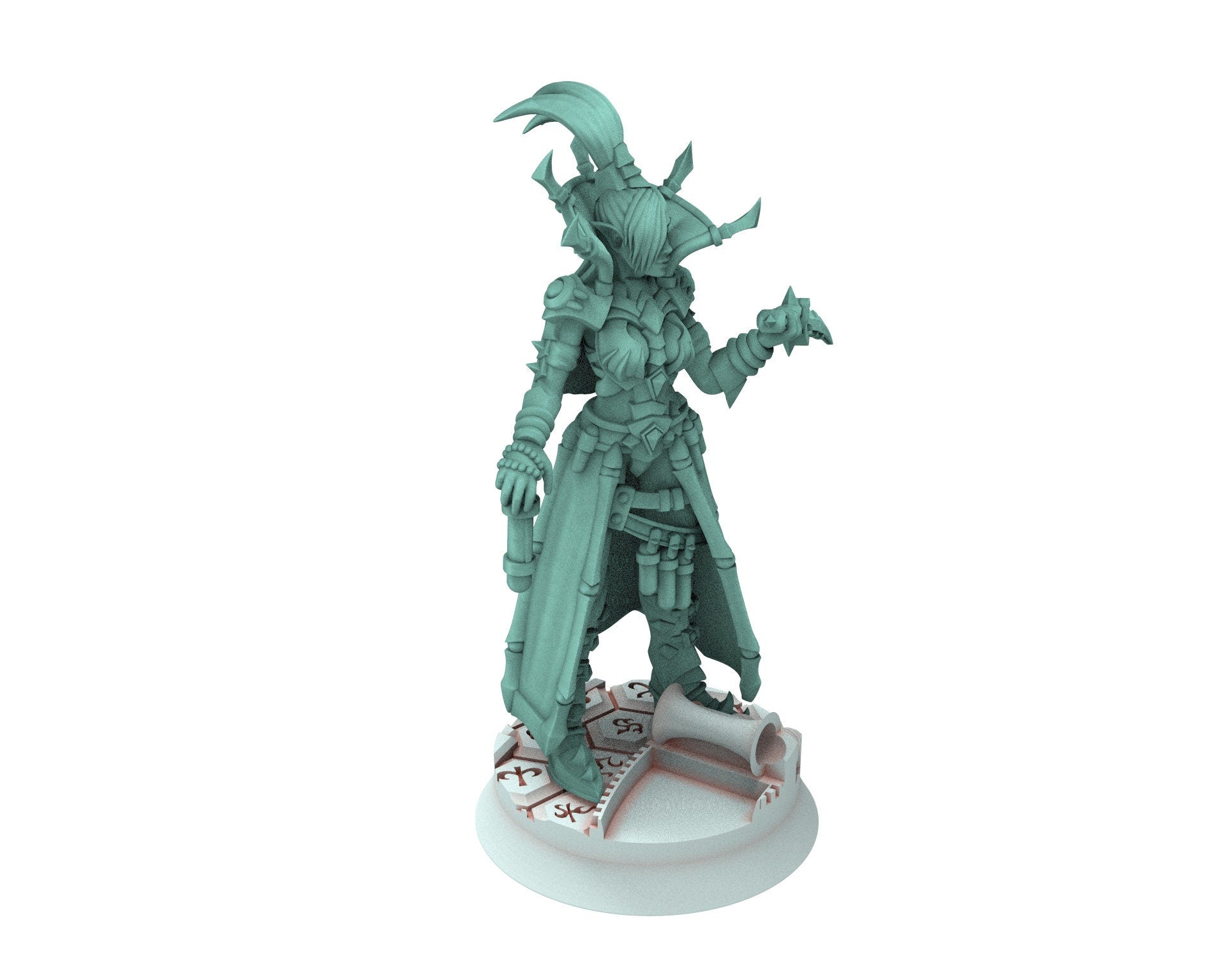 Dark city - Ghoul Dark Elf Raider King court, Dark eldar drow