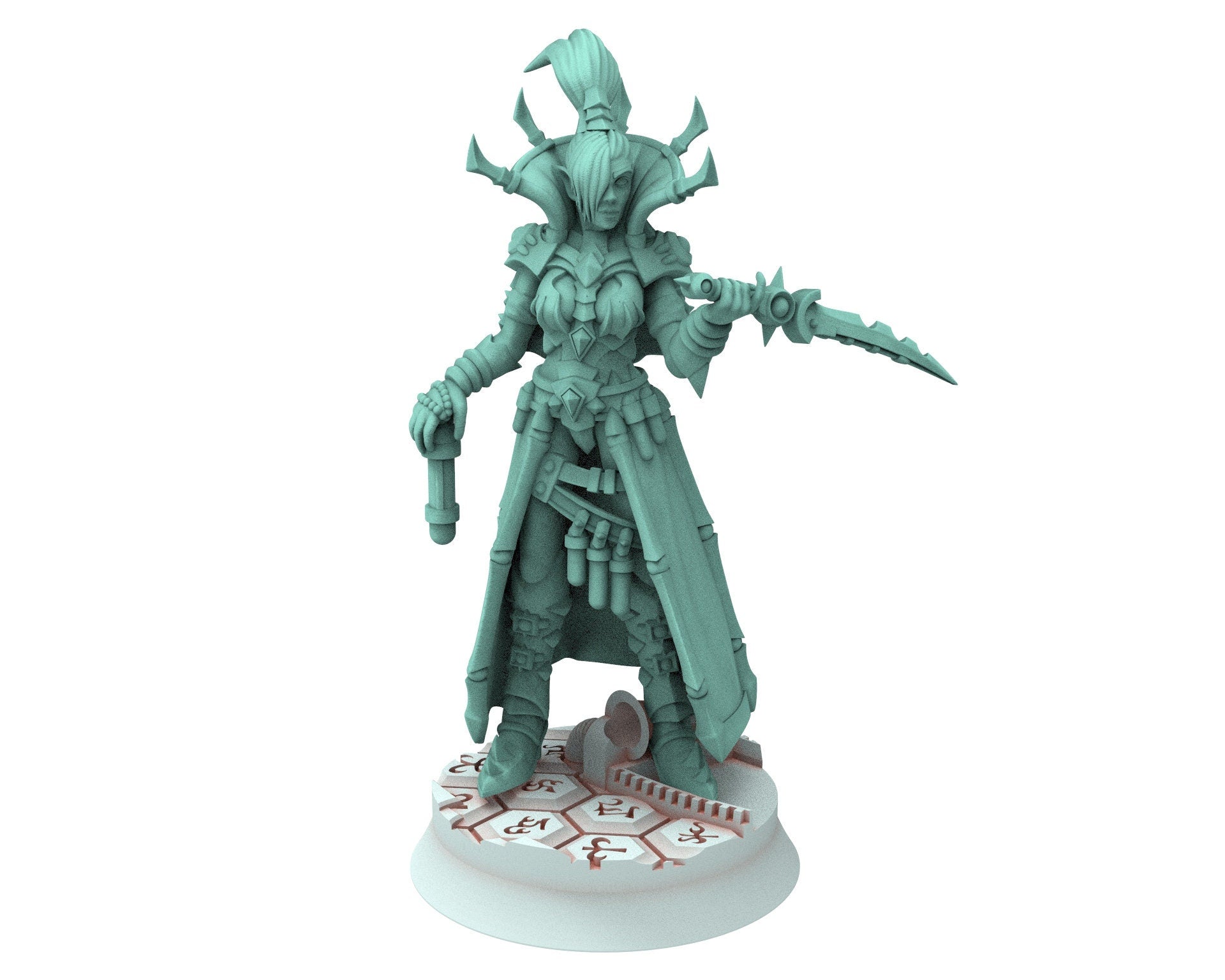 Dark city - Ghoul Dark Elf Raider King court, Dark eldar drow