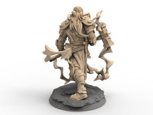 Load image into Gallery viewer, Humans - Thuridan, Tempest Cleric, for Wargames, Pathfinder, Dungeons &amp; Dragons and other TTRPG.
