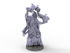 Creatures - Draconian Sorcerer, Time Abyss, for Wargames, Pathfinder, Dungeons & Dragons and other TTRPG.