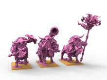 Load image into Gallery viewer, Infernal Dwarves - Taurukh Bulthaurs Emissaries dwarf Immortals Beast axes usable for Oldhammer, battle, king of wars, 9th age
