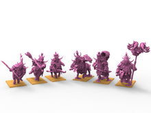 Load image into Gallery viewer, Infernal Dwarves - Taurukh Bulthaurs Emissaries dwarf Immortals Beast axes usable for Oldhammer, battle, king of wars, 9th age
