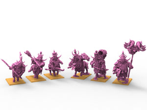 Infernal Dwarves - Taurukh Bulthaurs dwarf Immortals infantry axes usable for Oldhammer, battle, king of wars, 9th age