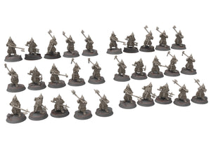 Dwarves - Gur-Adur Banner Bearer, The Dwarfs of The Mountains, for Lotr, Medbury miniatures