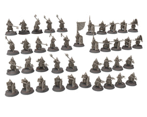 Dwarves - Gur-Adur Elite warriors, The Dwarfs of The Mountains, for Lotr, Medbury miniatures