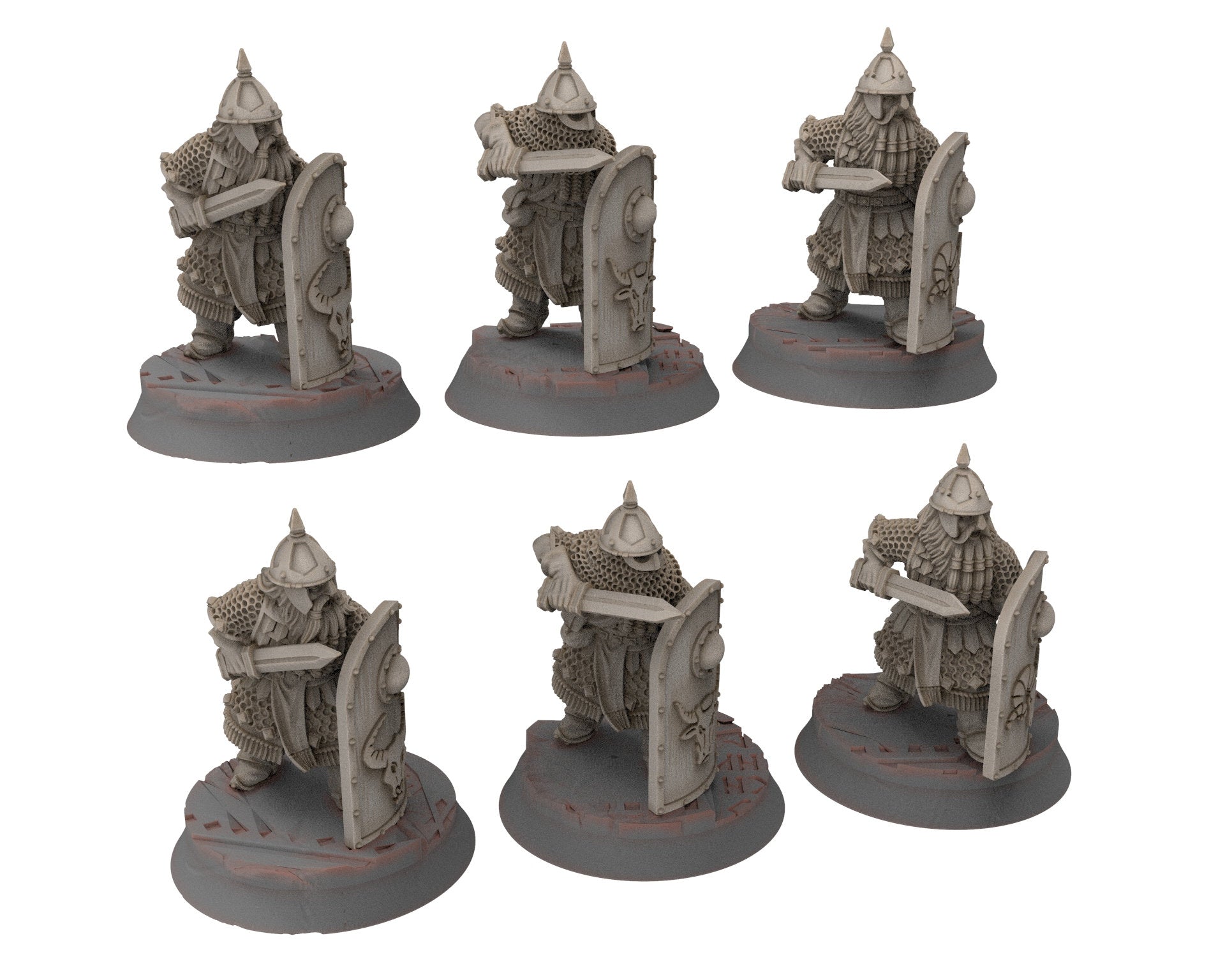 Dwarves - Gur-Adur Elite warriors, The Dwarfs of The Mountains, for Lotr, Medbury miniatures