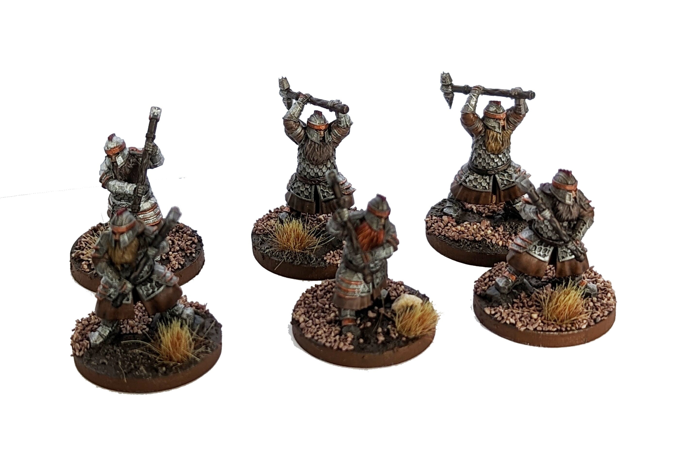 Dwarves - Silver Goat Dwarves with Hammer, The Dwarfs of The Mountains, for Lotr, davale games miniatures