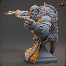 Charger l&#39;image dans la galerie, Bears warriors - Bust - Ghoulang, The Wardens of Fury Peaks, daybreak miniatures, for Wargames, Pathfinder, Dungeons &amp; Dragons other TTRPG
