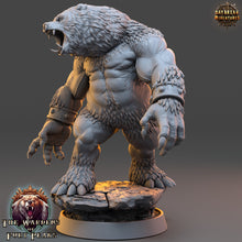 Load image into Gallery viewer, Bears warriors - Harkan Roarer, The Wardens of Fury Peaks, daybreak miniatures, for Wargames, Pathfinder, Dungeons &amp; Dragons other TTRPG
