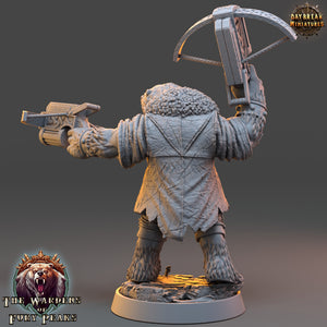 Bears warriors - Zinter Doubleshot, The Wardens of Fury Peaks, daybreak miniatures, for Wargames, Pathfinder, Dungeons & Dragons TTRPG