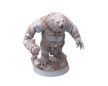 Load image into Gallery viewer, Bears warriors - Carnag Angman, The Wardens of Fury Peaks, daybreak miniatures, for Wargames, Pathfinder, Dungeons &amp; Dragons TTRPG
