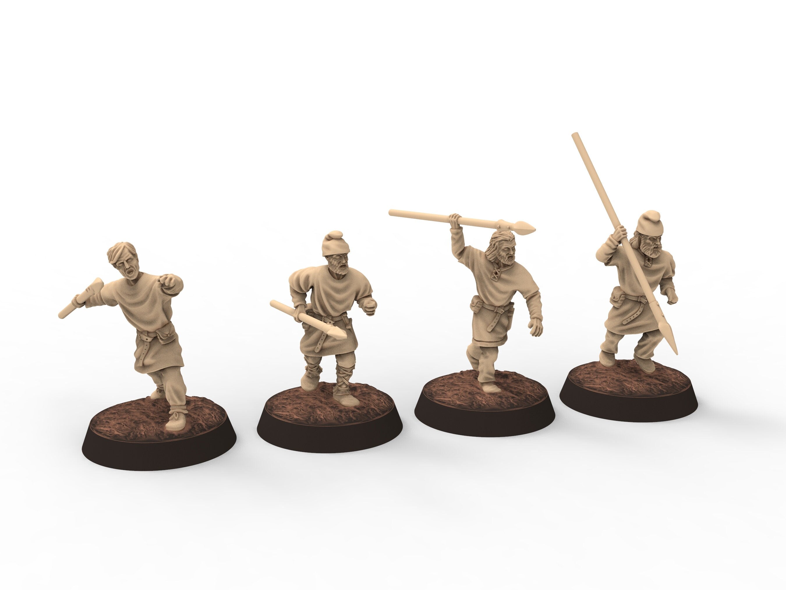 Medieval - Ceorls, 11th century, Ceorl Spearmen, 28mm Historical Wargame, Saga... Medbury miniatures