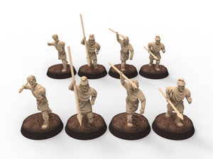 Medieval - Ceorls, 11th century, Ceorl Slingers, 28mm Historical Wargame, Saga... Medbury miniatures