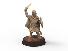 Load image into Gallery viewer, Medieval - Ceorls, 11th century, Swordmen, 28mm Historical Wargame, Saga... Medbury miniatures
