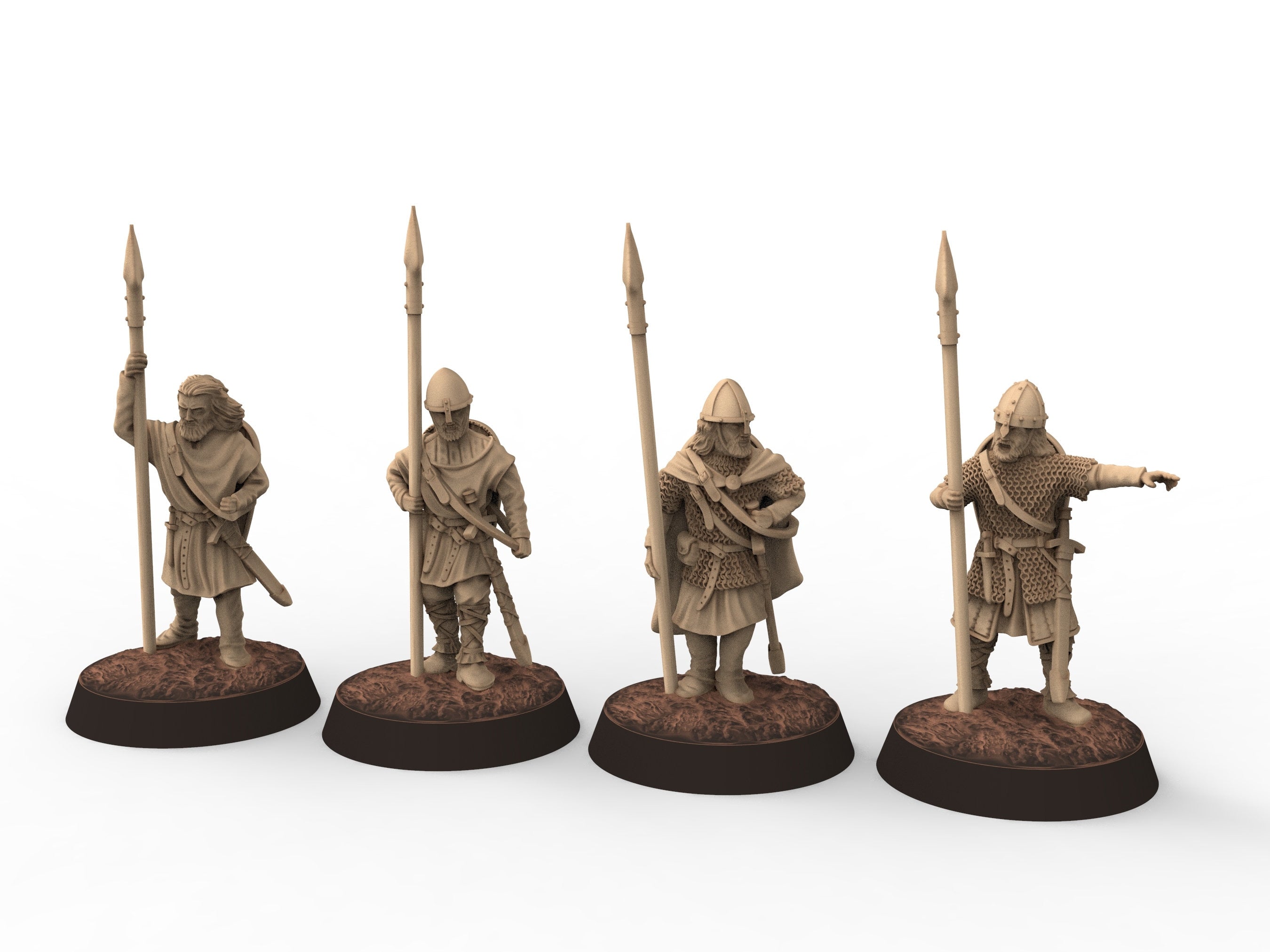 Medieval - Light Archers, 11th century, Medieval soldiers, 28mm Historical Wargame, Saga... Medbury miniatures