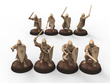 Load image into Gallery viewer, Medieval - Norman Crossbowmen, 11th century, Norman dynasty, Medieval soldiers, 28mm Historical Wargame, Saga... Medbury miniatures
