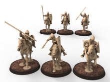 Load image into Gallery viewer, Medieval - Norman Spearmen, 11th century, Norman dynasty, Medieval soldiers, 28mm Historical Wargame, Saga... Medbury miniatures
