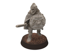 Load image into Gallery viewer, Vendel Era - King Ongentheow, Iconic Hero Epic Warrior 7 century, miniatures 28mm Infantry for wargame Historical Saga... Medbury miniature
