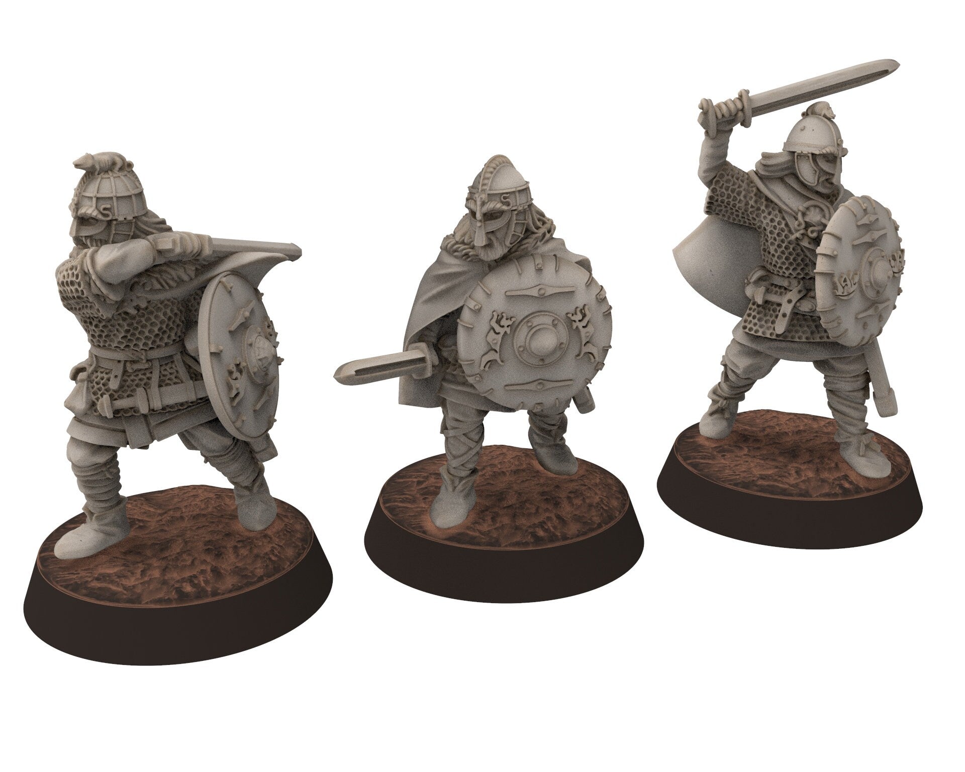 Vendel Era - Beowulf, Iconic Hero Epic Warrior, 7 century, miniatures 28mm, Infantry for wargame Historical Saga... Medbury miniature