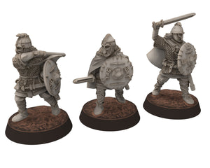 Vendel Era - King Ongentheow, Iconic Hero Epic Warrior 7 century, miniatures 28mm Infantry for wargame Historical Saga... Medbury miniature