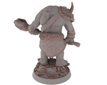 Load image into Gallery viewer, Ogre - Soldier - Zabadan Moshbreaker, Followers of the Moon Gulper, daybreak miniatures, for Wargames, Pathfinder, Dungeons &amp; Dragons TTRPG
