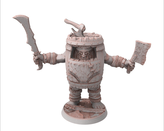 Ogre - Crong Badbarrel , Followers of the Moon Gulper, daybreak miniatures, for Wargames, Pathfinder, Dungeons & Dragons TTRPG
