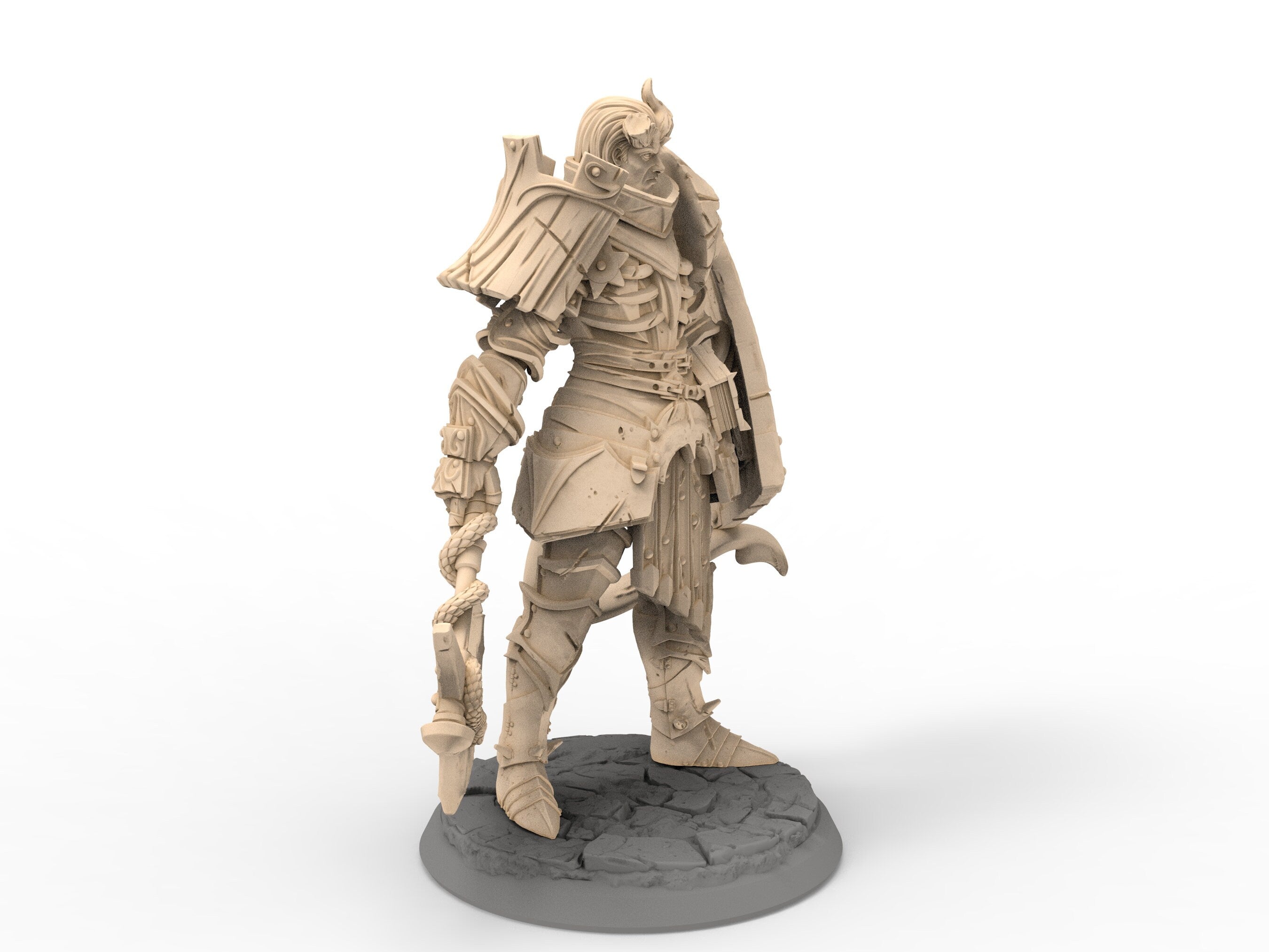 Humans - Ragrath, Oathbreaker Paladin, for Wargames, Pathfinder, Dungeons & Dragons and other TTRPG.