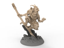 Load image into Gallery viewer, Humans - The Monkey King, for Wargames, Pathfinder, Dungeons &amp; Dragons and other TTRPG.
