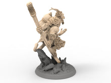 Load image into Gallery viewer, Humans - The Monkey King, for Wargames, Pathfinder, Dungeons &amp; Dragons and other TTRPG.
