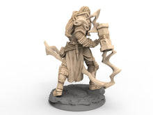 Load image into Gallery viewer, Humans - Thuridan, Tempest Cleric, for Wargames, Pathfinder, Dungeons &amp; Dragons and other TTRPG.
