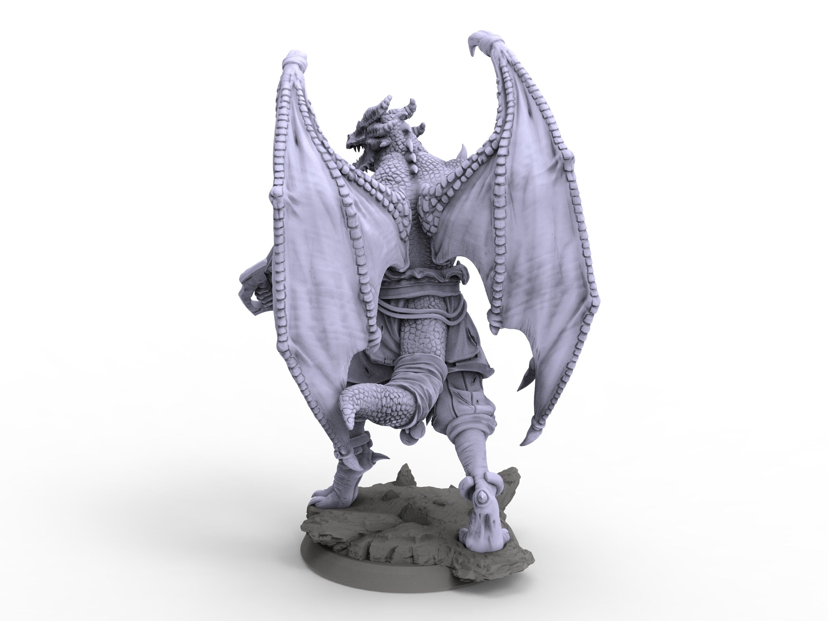 Creatures - Draconian Fighter, Time Abyss, for Wargames, Pathfinder, Dungeons & Dragons and other TTRPG.